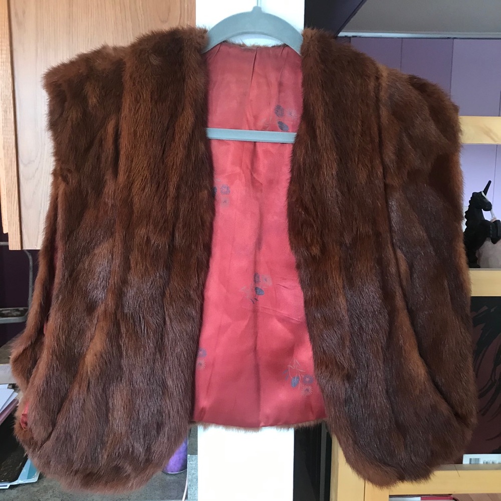 Vintage Real Fur Vest- mink?